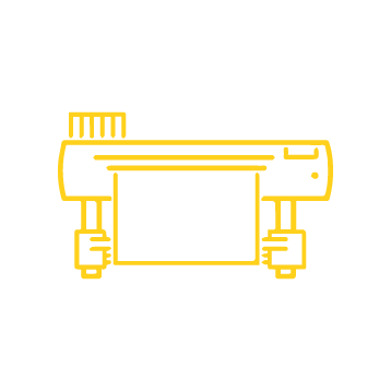 Home large format printer machine icon